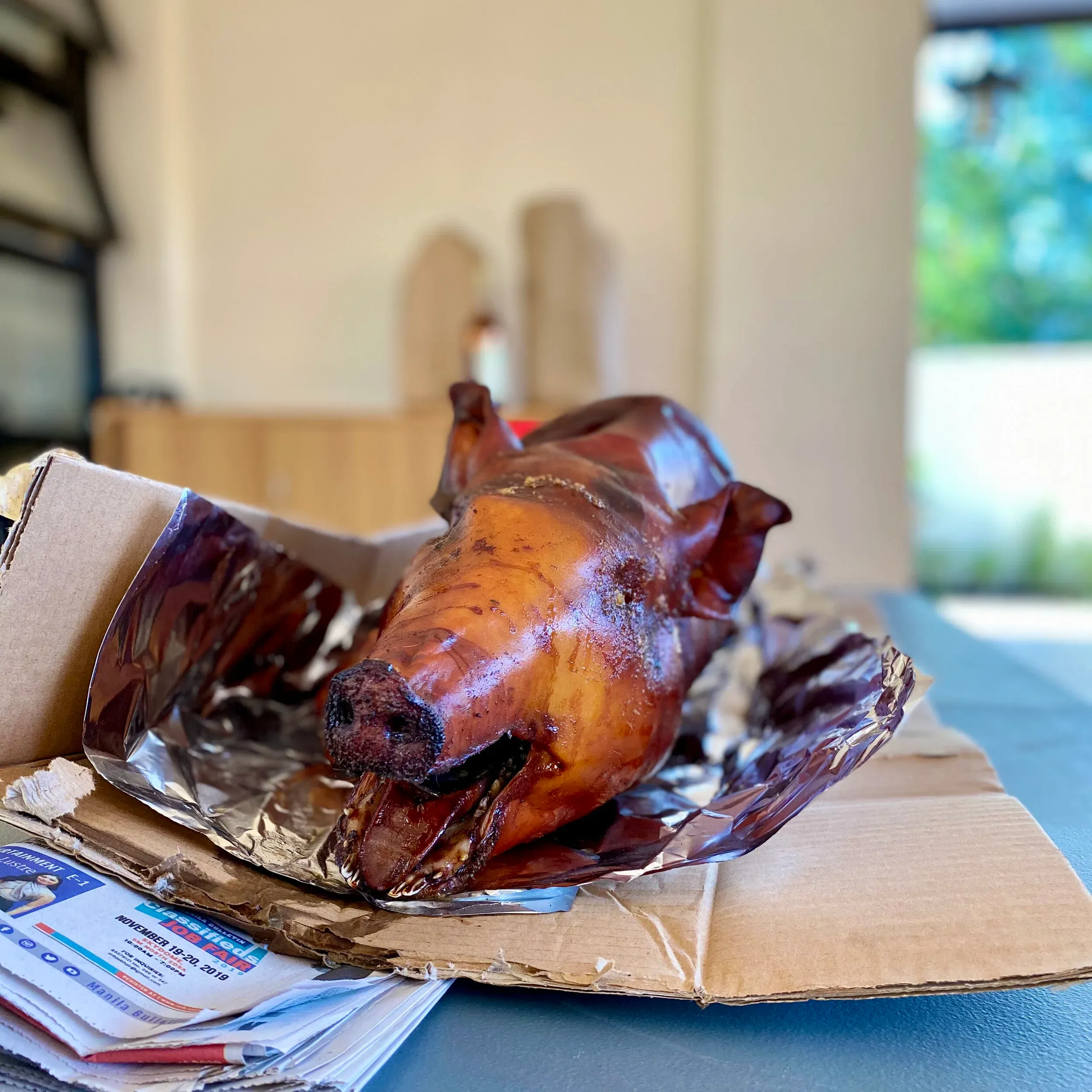 Lechón for dinner.
